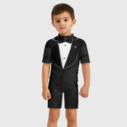 Детский купальный костюм 3D Пиджак черный с бабочкой - фото 2