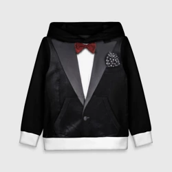 Детская толстовка 3D Костюм жениха с бабочкой