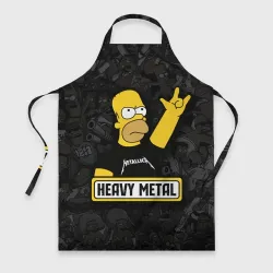 Фартук 3D Heavy metal Гомер симпсон