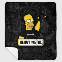 Плед с рукавами Heavy metal Гомер симпсон
