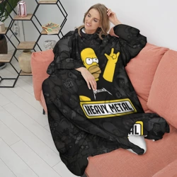 Плед с рукавами Heavy metal Гомер симпсон - фото 2