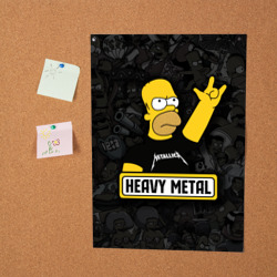 Постер Heavy metal Гомер симпсон - фото 2