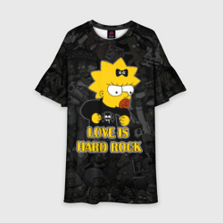Детское платье 3D Мэгги Симпсон love is Hard rock