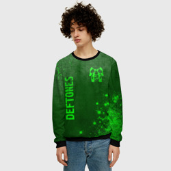 Мужской свитшот 3D Deftones - green gradient вертикально - фото 2