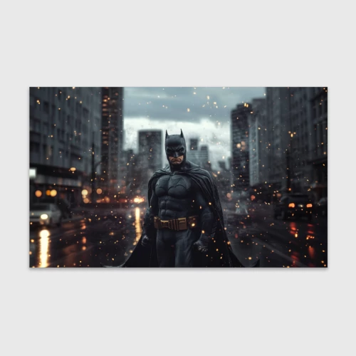 Бумага для упаковки 3D Бэтмен в искрах