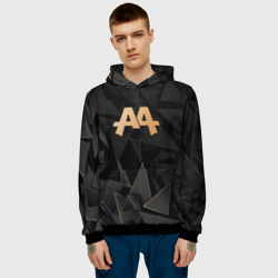 Мужская толстовка 3D Asking Alexandria golden poly - фото 2