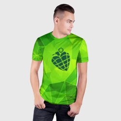 Мужская футболка 3D Slim Green Day green poly - фото 2