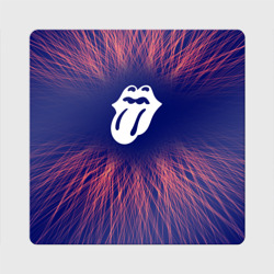 Магнит виниловый Квадрат Rolling Stones red energy