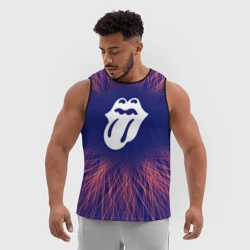 Мужская спортивная майка 3D Rolling Stones red energy - фото 2