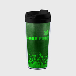 Термокружка-непроливайка Free Fire - green gradient посередине