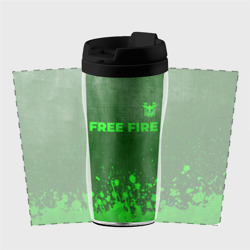 Термокружка-непроливайка Free Fire - green gradient посередине - фото 2