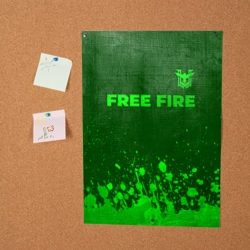 Постер Free Fire - green gradient посередине - фото 2