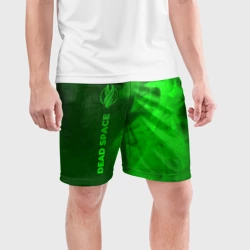 Мужские шорты спортивные Dead Space - green gradient по-вертикали - фото 2