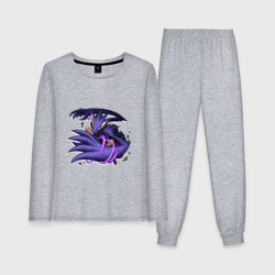 Женская пижама с лонгсливом хлопок Моя геройская академия Фумикаге Токоями