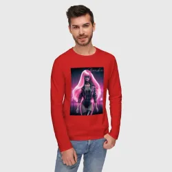 Мужской лонгслив хлопок Sexy Barbie - ai art  - фото 2