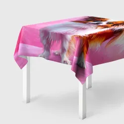 Скатерть 3D Папильон на розовом