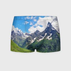 Мужские трусы 3D Домбай - горный пейзаж на Северном Кавказе