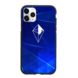Чехол для iPhone 11 Pro Max матовый No Man's Sky blue poly