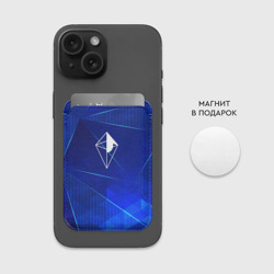 Картхолдер Magsafe магнитный No Man's Sky blue poly - фото 2