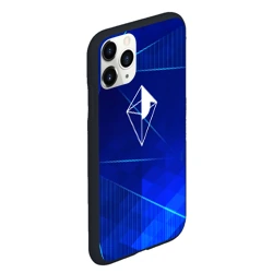 Чехол для iPhone 11 Pro Max матовый No Man's Sky blue poly - фото 2