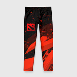 Детские леггинсы 3D Dota 2 - красные брызги