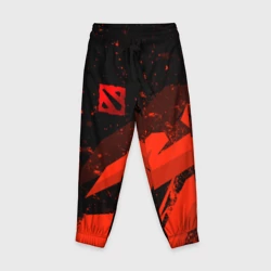 Детские брюки 3D Dota 2 - красные брызги