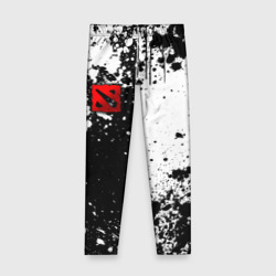 Детские леггинсы 3D Дота 2 - белые брызги