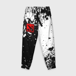 Детские брюки 3D Дота 2 - белые брызги