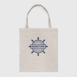 Шоппер BioNature Морская эмблема со штурвалом