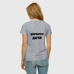 Женская футболка хлопок Дачи директор - фото 2