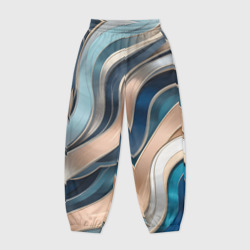 Женские джоггеры оверсайз 3D Элегантные линии с перламутр