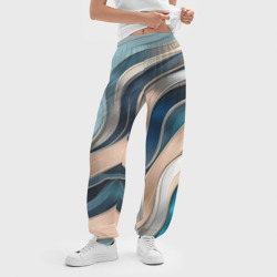 Женские джоггеры оверсайз 3D Элегантные линии с перламутр - фото 2