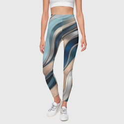 Леггинсы 3D Элегантные линии с перламутр - фото 2