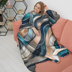 Плед с рукавами Элегантные линии с перламутр - фото 2