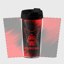 Термокружка-непроливайка Kuromi - red gradient - фото 2