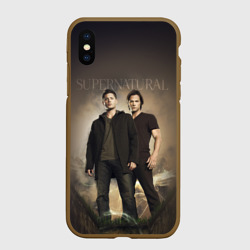 Чехол для iPhone XS Max матовый Братья Винчестеры - Сверхъестественное