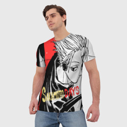 Мужская футболка 3D Дни сакамото гоку - фото 2