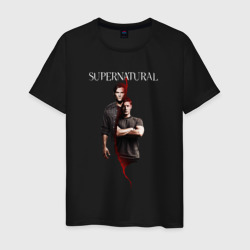 Мужская футболка хлопок Братья Винчестеры - Supernatural