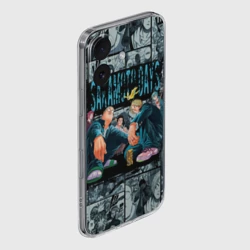 Чехол для iPhone 16 силиконовый с защитой камеры Дни сакамото главные герои - фото 2