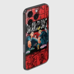 Чехол для iPhone 16 Pro Max силиконовый с защитой камеры Дни сакамото герои - фото 2