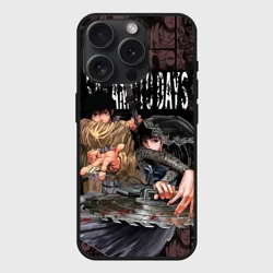 Чехол силиконовый для Apple iPhone 15 Pro Мax матовый Дни сакамото Нагумо и Осараги