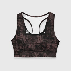 Женский спортивный топ 3D Дни сакамото манга с героями