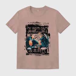 Мужская футболка хлопок Дни сакамото с главными героями