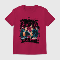 Мужская футболка хлопок Дни сакамото с главными героями