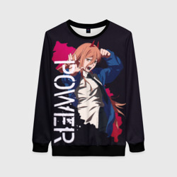 Женский свитшот 3D Chainsaw Man Power