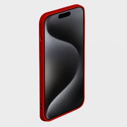 Чехол силиконовый для Apple iPhone 15 Pro Мax матовый Божьи коровки в горошек - фото 2