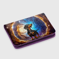 Картхолдер с принтом Такса в космосе