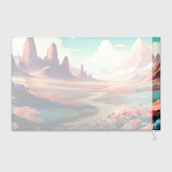 Флаг 3D Цветочные горы - фото 2