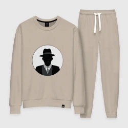 Женский костюм хлопок Силуэт детектива
