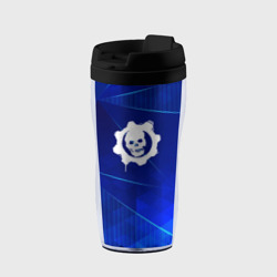 Термокружка-непроливайка Gears of War blue poly